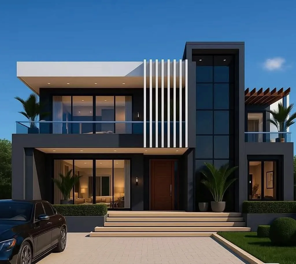 تصميم واجهة سكنية حديثة